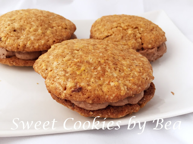 Galletas tarta de zanahoria o whoopies chocolateados