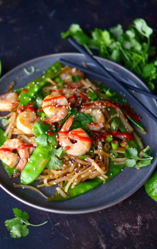 Yammie's Noshery: The Easiest Shrimp & Noodle Stir Fry {Naturally