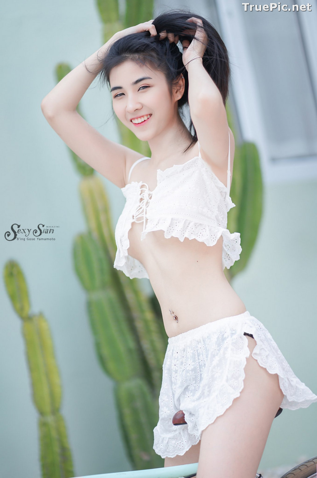 Image Thailand Model - Memie Sp - White Sexy Bikini - TruePic.net - Picture-3