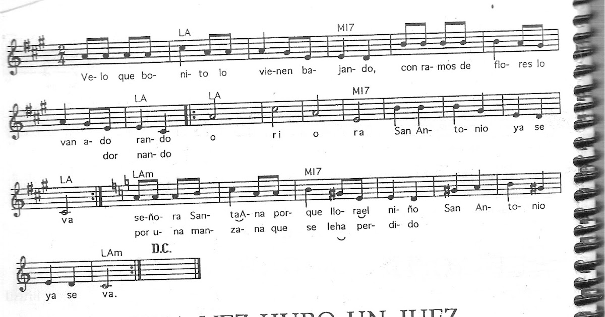 velo que bonito partitura