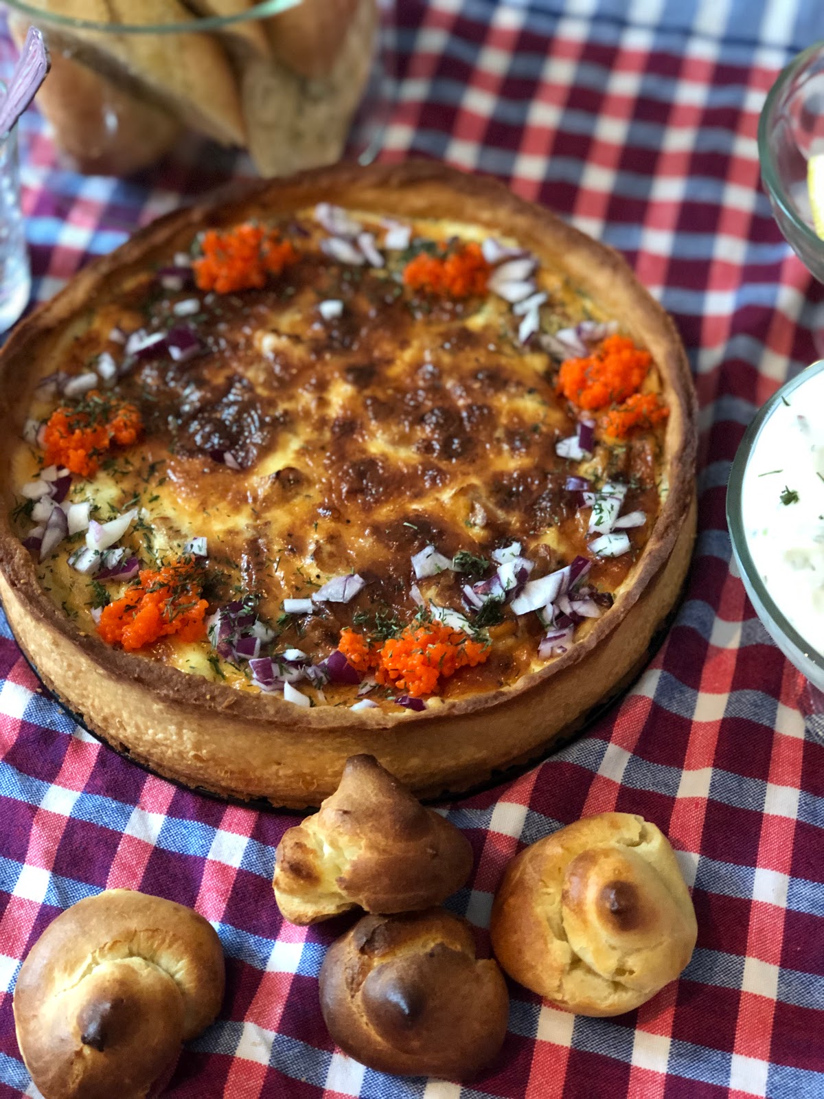 Swedish Recipe Chanterelle Mushroom Pie with ( Västerbottenost