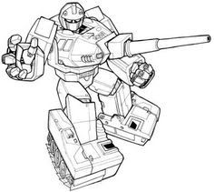 Top 7 Giant Robot Coloring Pages