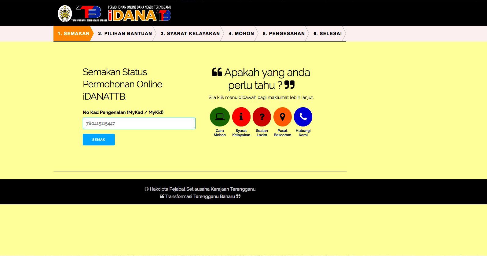 Permohonan Dana Terengganu Idanattb 2021 Online My Panduan