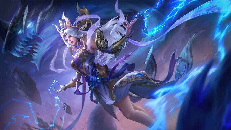 Selena, Thunder Flash, ML, Mobile Legends, 4K, 6.2820 Wallpaper