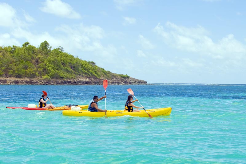 Excursion kayak Martinique visite des mangroves et îles proches Air