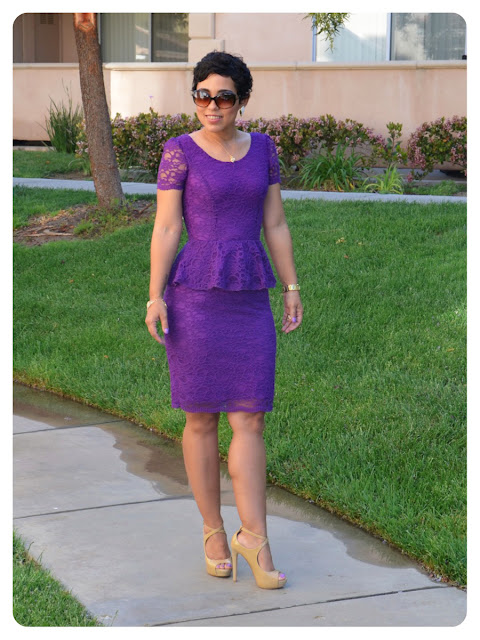 #DIY Lace Peplum Dress + Pattern & Fabric Giveaway + Review! |Fashion ...