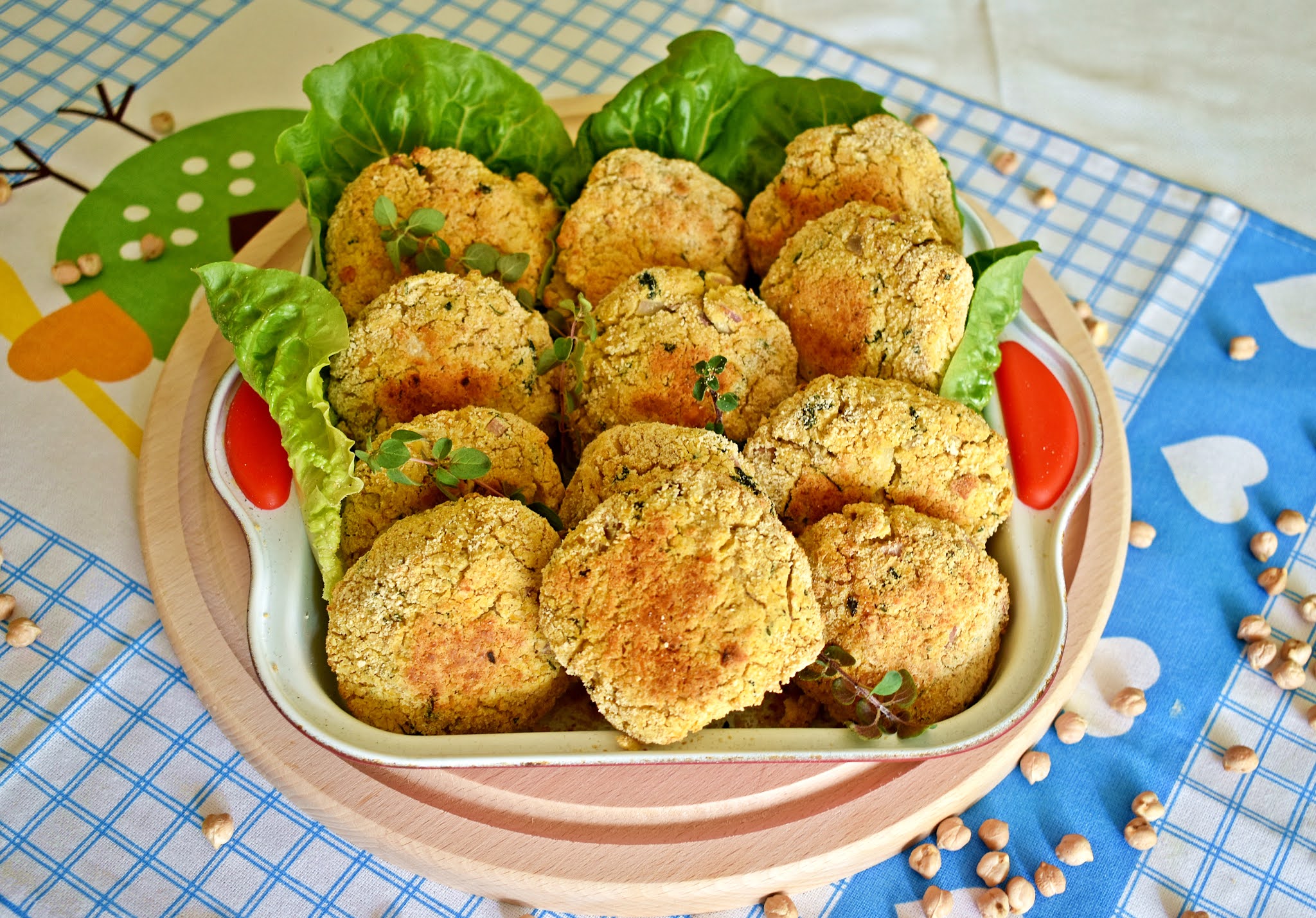 Krylowa Kuchnia Kotlety z ciecierzycy z piekarnika