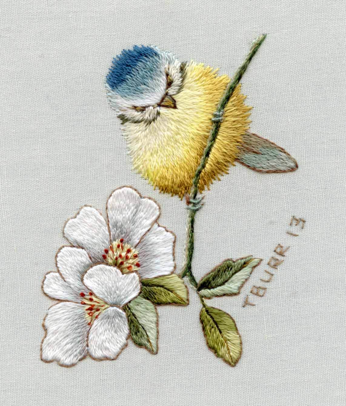 NEEDLE PAINTING EMBROIDERY_BIRDS Blisse Design Studio