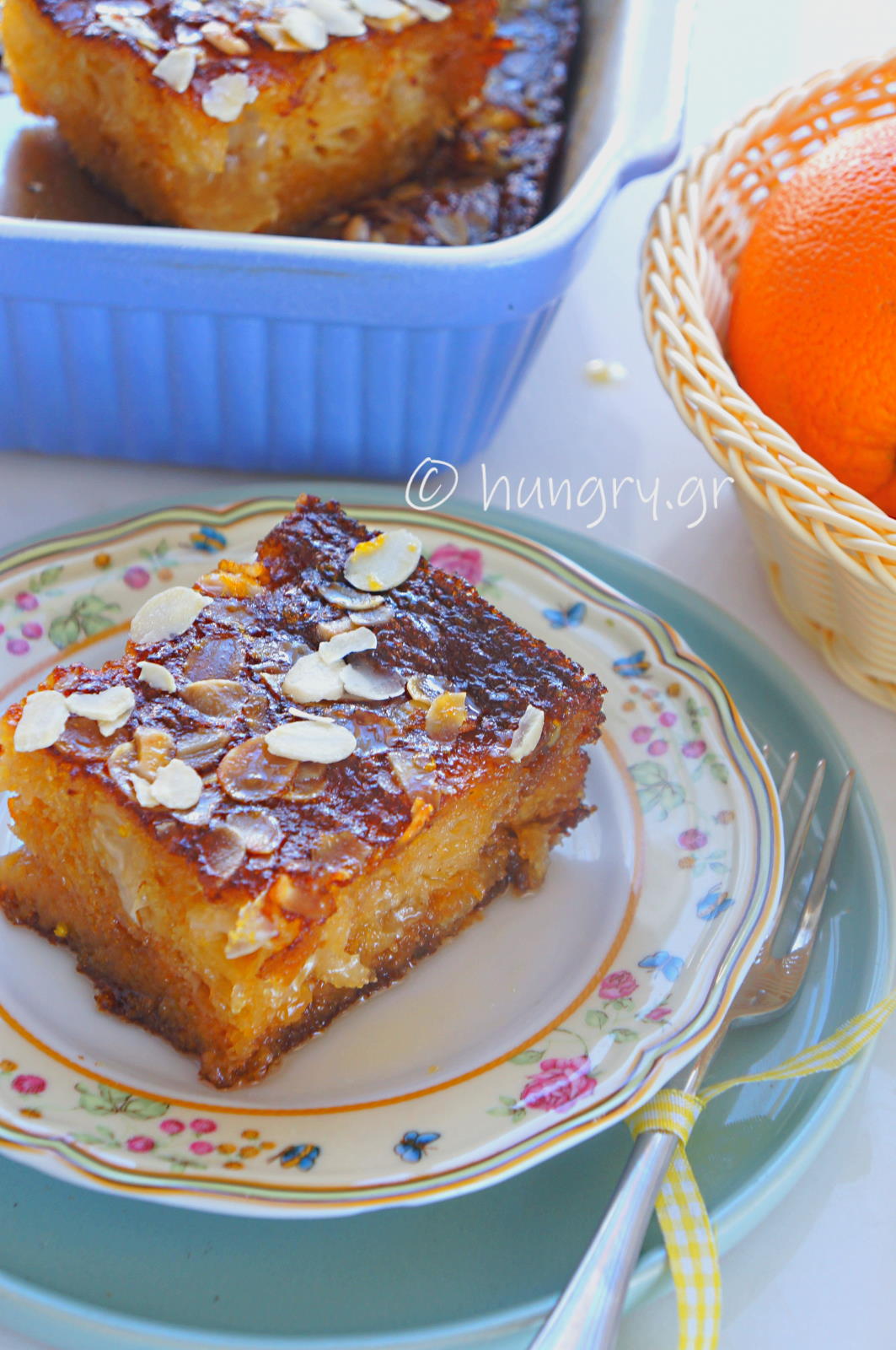 Kitchen Stories Traditional Greek Orange Cake with Syrup