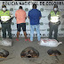 Incautan 250 kilos de carne de tortuga; tres detenidos
