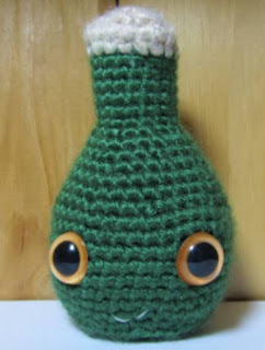 PATRON GRATIS BOTELLA DE VINO AMIGURUMI 716