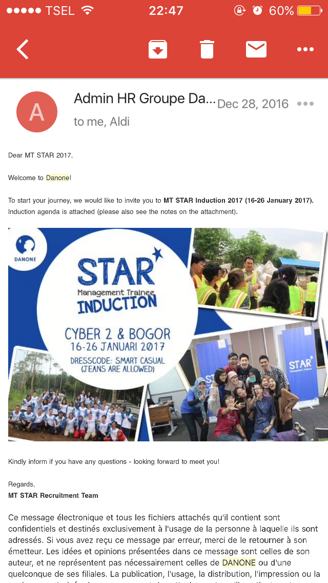 Who The Hell Is Wayah Arna Pengalaman Jobseeker 2 Danone Mt Star 2017