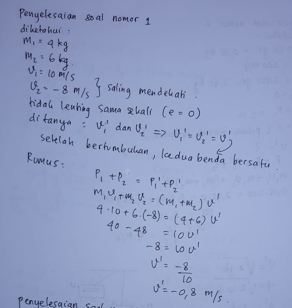 Momentum Dan Impuls Pengertian Rumus Dan Contoh Soal Penyelesaian Jessipermata Media Belajar