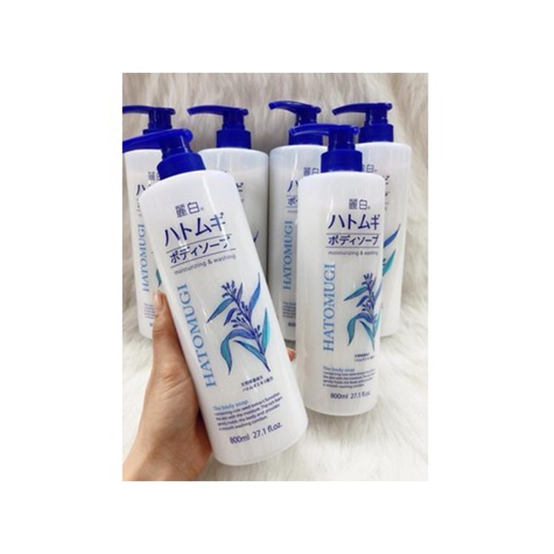 Sữa tắm làm sáng da Hatomugi 800ml Sữa tắm làm sáng da Hatomugi 800ml