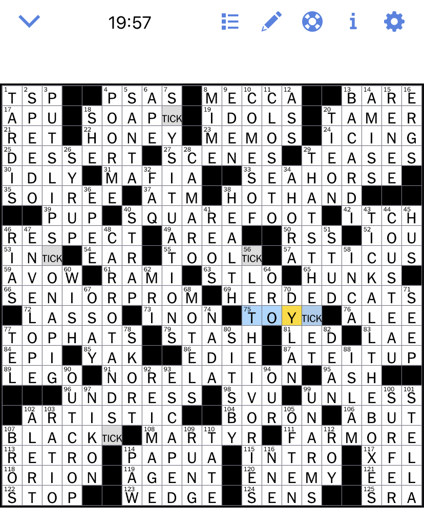 The New York Times Crossword Puzzle Solved Sunday's New York Times crossword puzzle solved