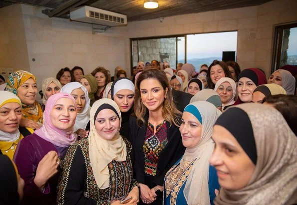 Royal Academy for Nature Conservation Restaurant in Ajloun. Queen Rania also visited the Biscuit House