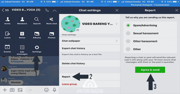 Cara Melaporkan atau Report Group LINE Yang Mengganggu