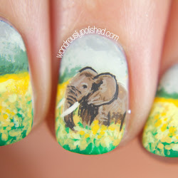 elephant nail animal landscape challenge theme wondrously polished close
