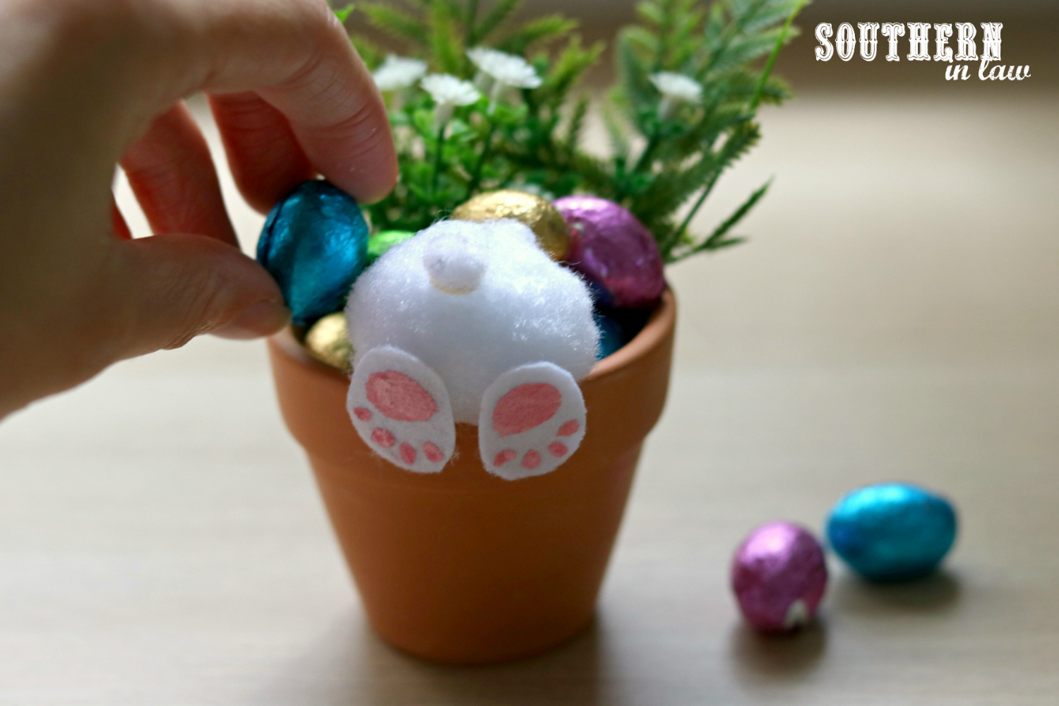 Southern In Law How to Make Your Own Curious Easter Bunny Pots (An