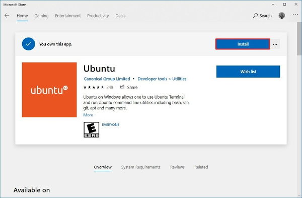 Install Linux Microsoft Store Cara Instal Windows Subsystem For Linux Di Windows 10