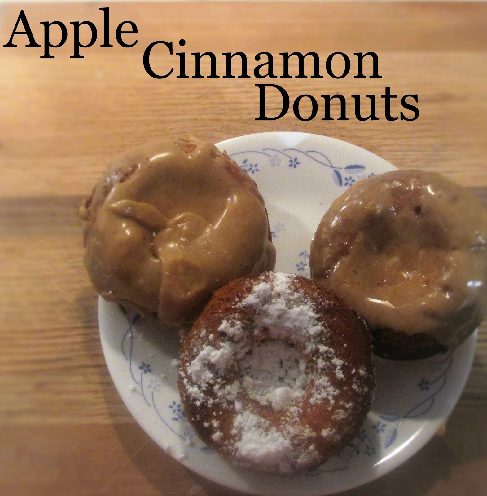 Vickie's Kitchen and Garden Apple Cinnamon Donuts