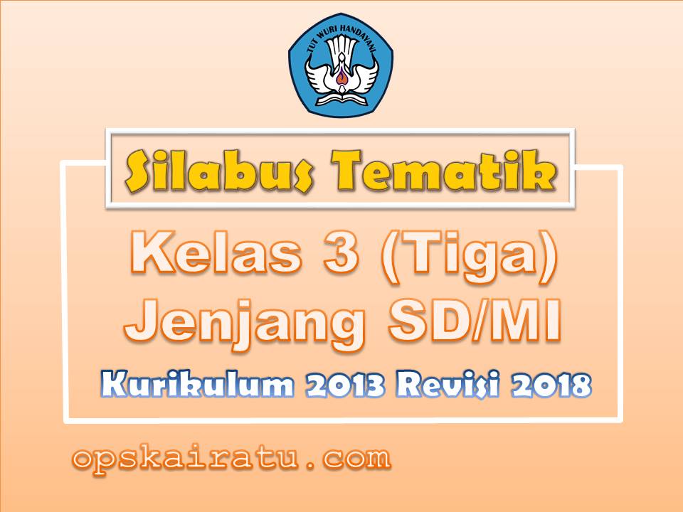 Download Silabus K13 SD Terbaru untuk Kelas 3