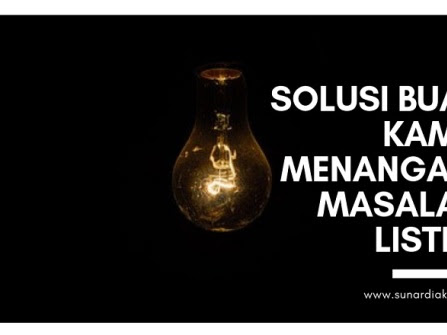 Solusi Buat Kamu Dalam Menangani Masalah Listrik