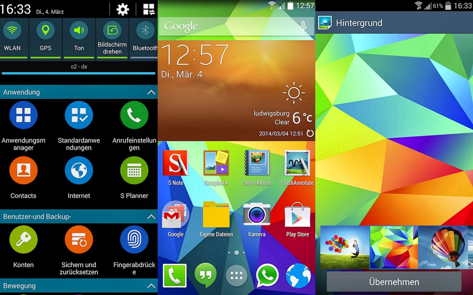 Samsung Galaxy s5 Android 4.4.2