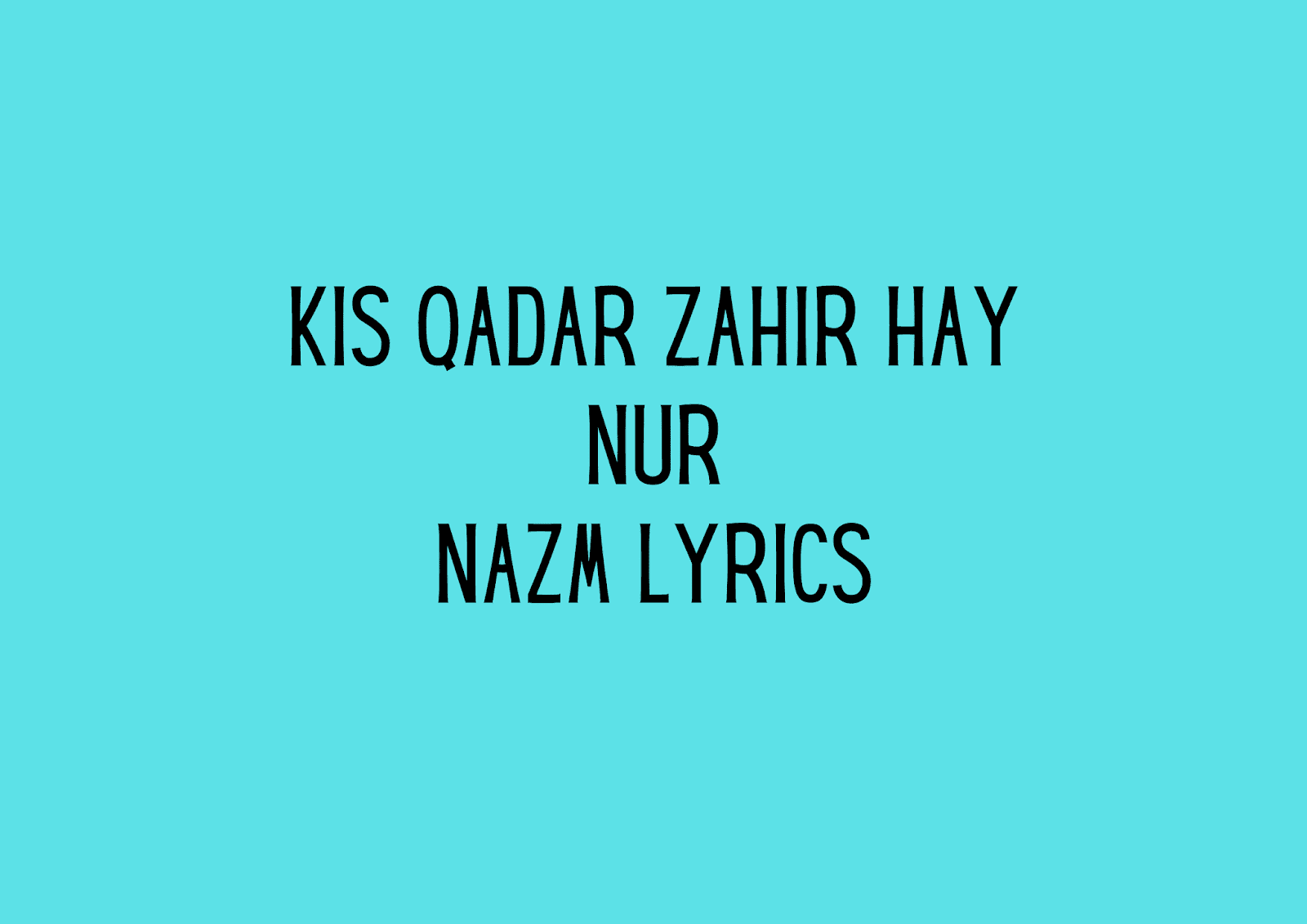 Tu Nazm Nazm Sa Mere Song Lyrics Get full lyrics of nazm nazm at bollywood hungama. po sic in amien to web