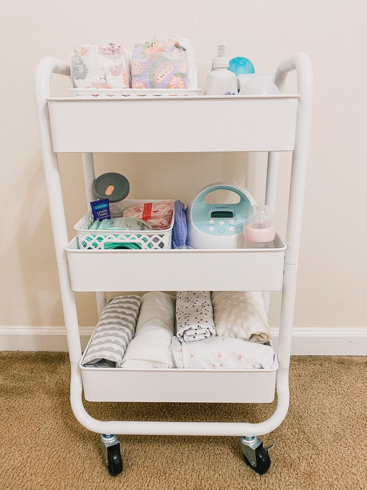 BOHO NURSERY + DIAPER/BREASTFEEDING CART — Macchiatos & Confetti