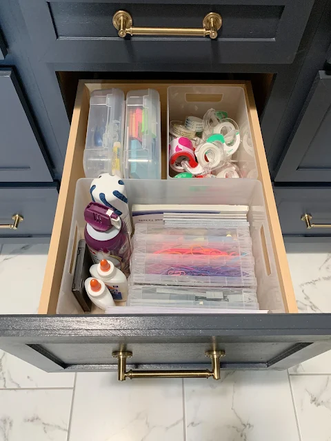 office supply organization drawer