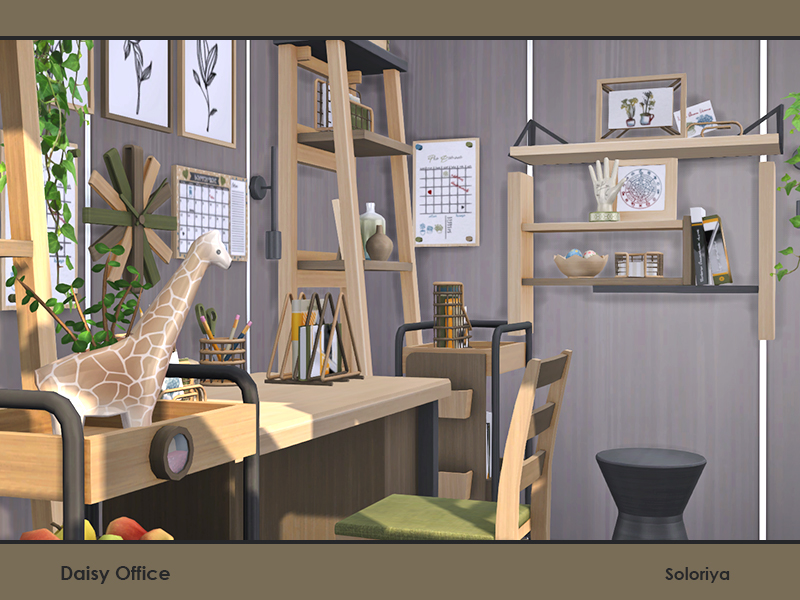 soloriya Daisy Office. Sims 4