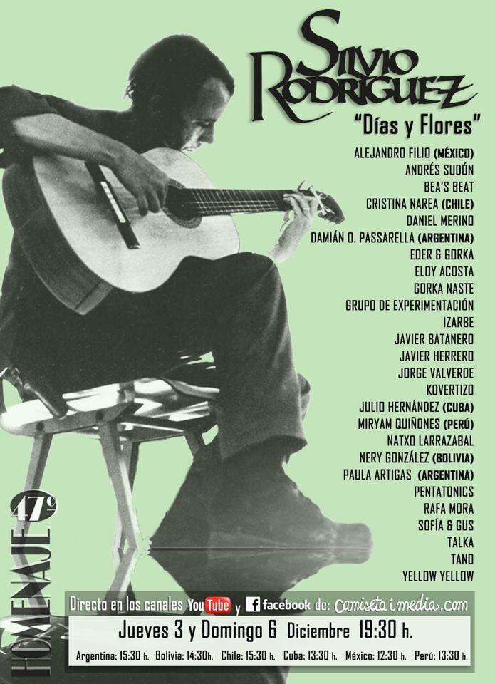 HOMENAJE ONLINE A SILVIO RODRÍGUEZ CON ALEJANDRO FILIO, JAVIER BATANERO, CRISTINA NAREA... HOMENAJE ONLINE A SILVIO RODRÍGUEZ CON ALEJANDRO FILIO, JAVIER BATANERO, CRISTINA NAREA...