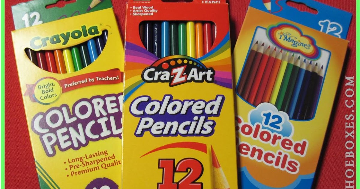 Simply Shoeboxes Colored Pencil Brands Comparison Test for Operation