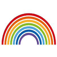 ハワイ・南国のマーク「虹」