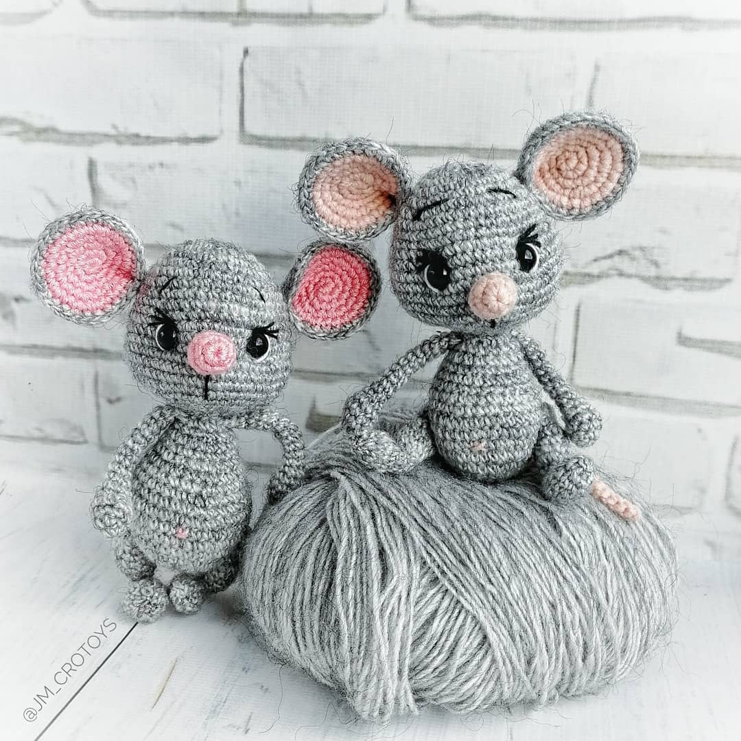 Crochet mice amigurumi