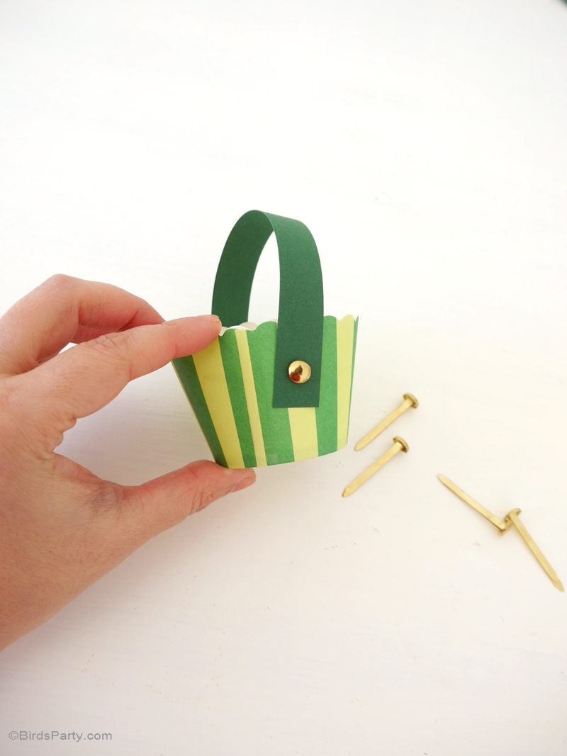 St Patrick's Day Pot of Gold made by Origami 