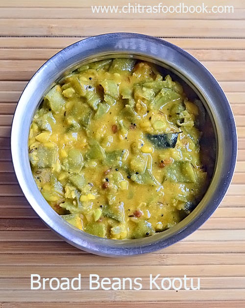 Avarakkai Kootu Broad Beans Kootu Recipe Chitra's Food Book