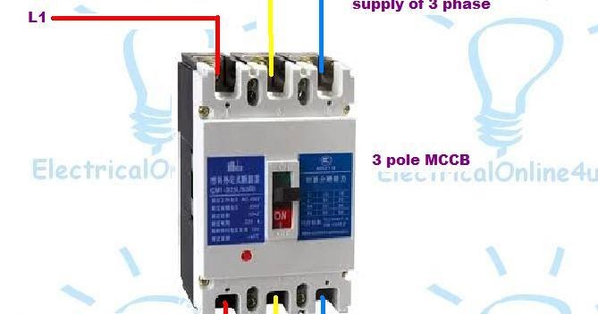 3 Pole - 4 Pole MCCB Wiring Diagrams and Installation - Electricalonline4u