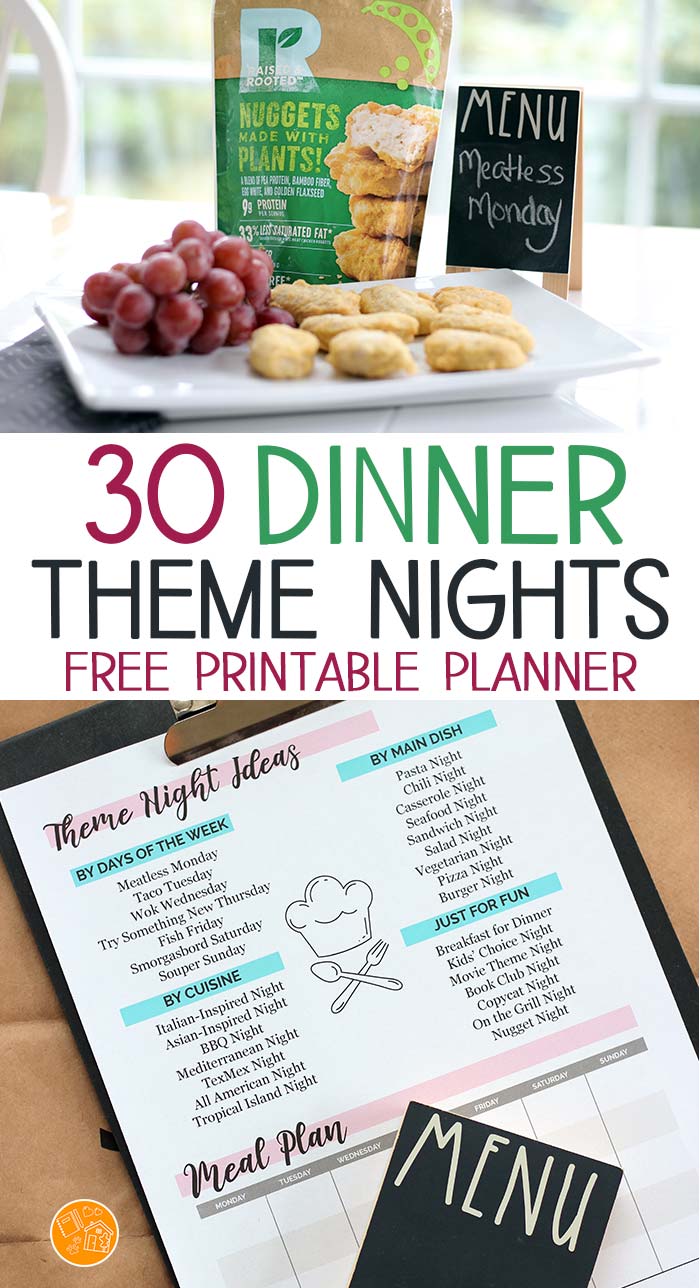 30 Dinner Theme Nights for a Month of Meals | Sunny Day Family
