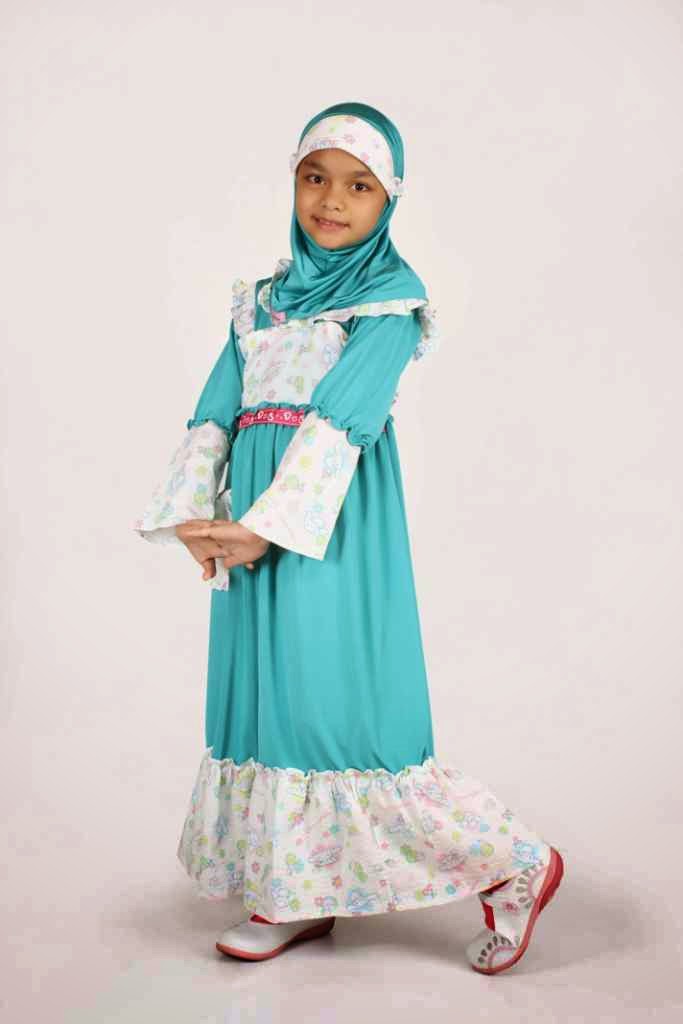 Model Busana Muslim Terbaru Untuk Anak  Perempuan 