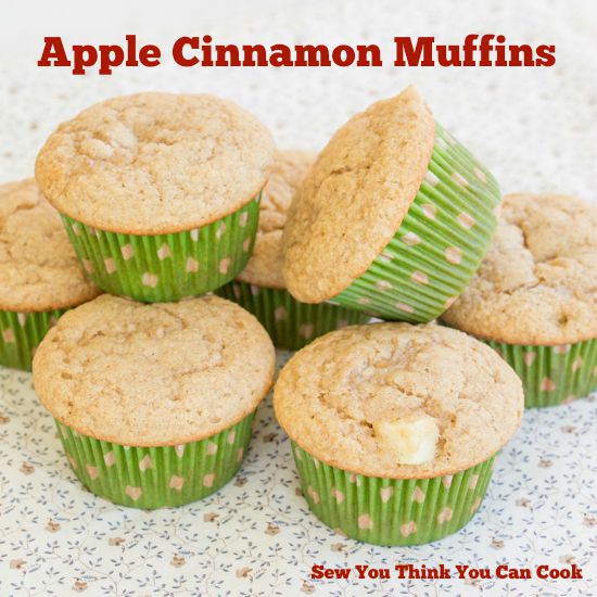 Most Popular Recipe of the Week | Apple Cinnamon Muffins from Sew You Think You Can Cook #SecretRecipeClub #recipe #muffins #apple