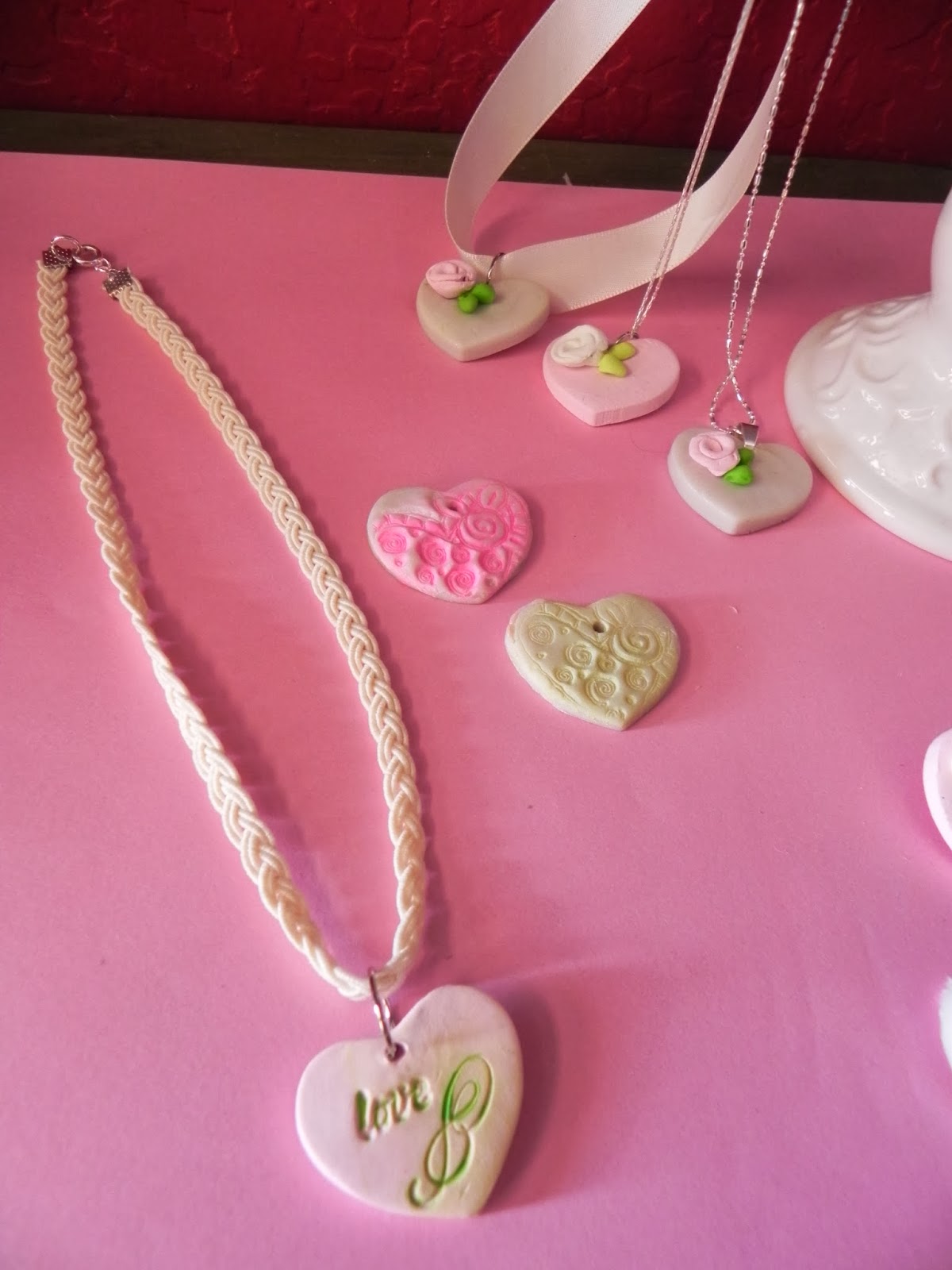 The Messy Roost: Valentine Heart Necklaces