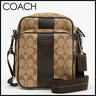 Authentic Bagz for SURE !!: Coach Men Heritage Stripe Shoulder Crossbody Messenger Flight Bag ...