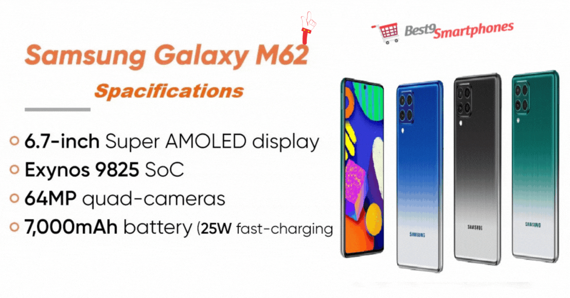 Samsung Galaxy M62 Spacifications