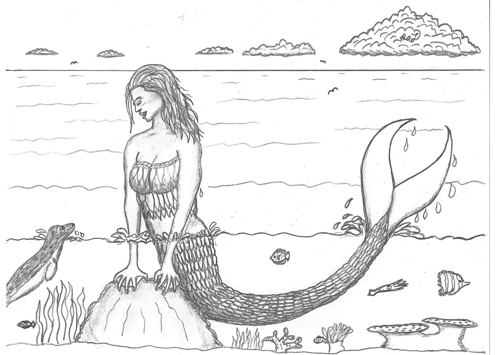Robin's Great Coloring Pages: Mermaids and River Fairies coloring pages