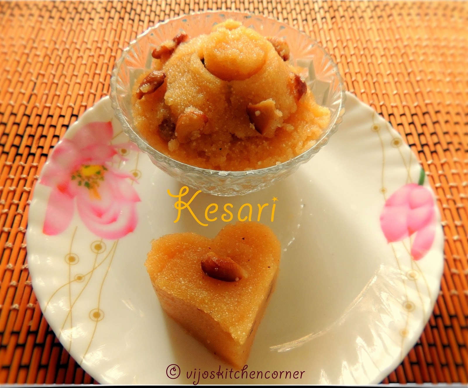 ViJo's Kitchen Corner Rava Kesari Recipe How to make Rava Kesari