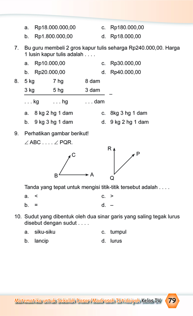 Pengukuran Sudut Kelas 4