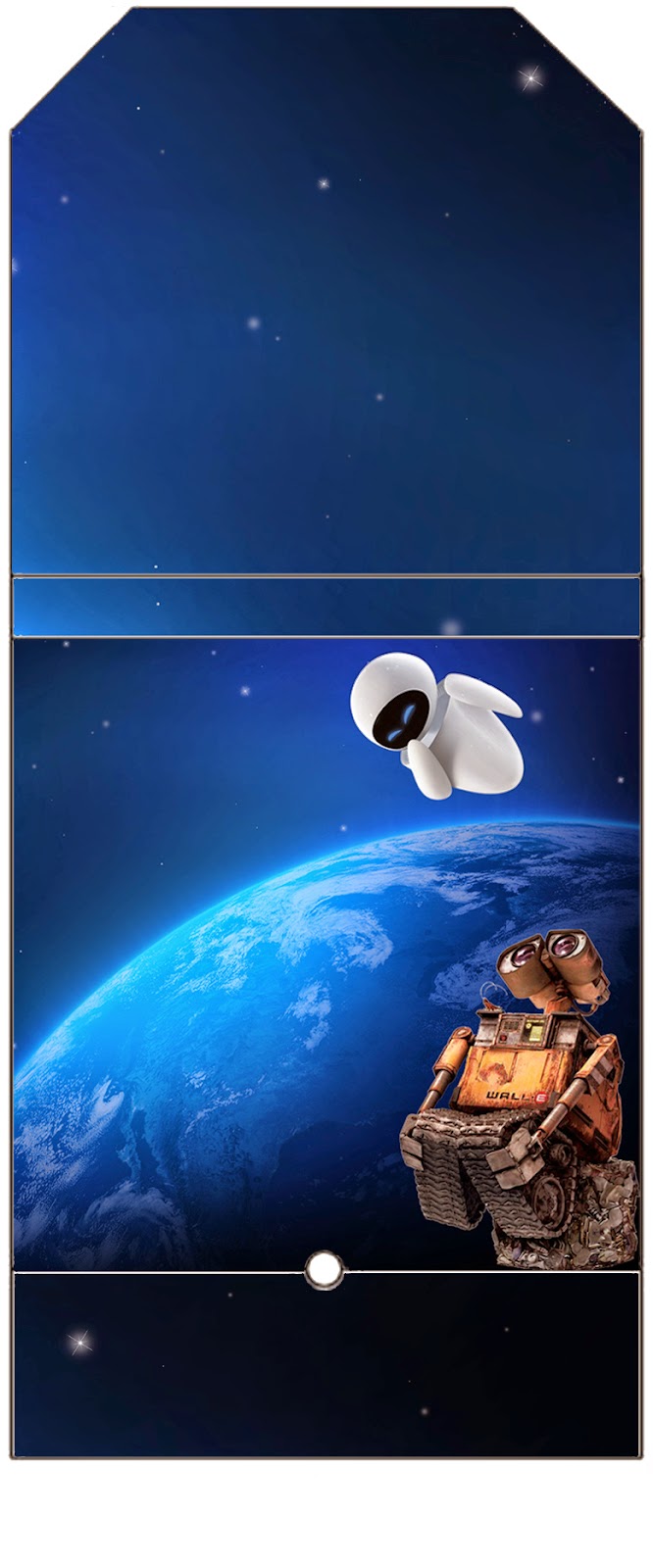 Mini Kit de Wall-E para Imprimir Gratis. Para piruletas o lollipops.