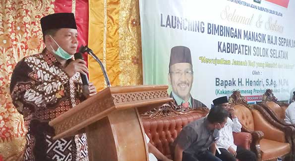 launching bimbingan manasik haji sepanjang tahun Kabupaten Solsel